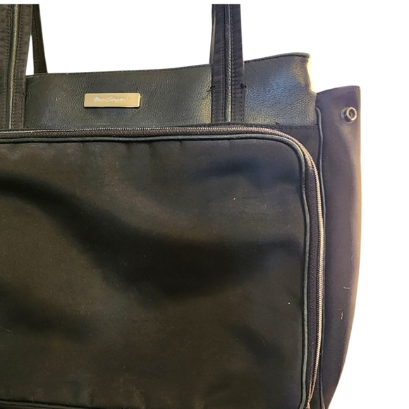 Norma Thompson Large Black Traveler Laptop Bag - Picture 2 of 3